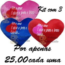Kit: 3 Corações com Frase nº1