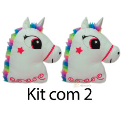 Kit: 2 Almofadas de Unicórnios