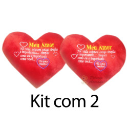 Kit: 2 Corações Meu Amor