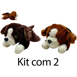 Kit: 2 Cachorros Deitados