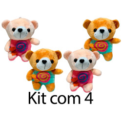 Kit: 4 Ursos Roupinha