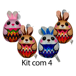 Kit: 4 Coelho Ovo