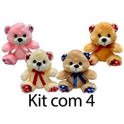 Kit: 4 Ursos de Laço