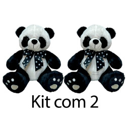 Kit: 2 Pandas Laço