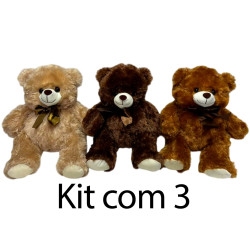 Kit: 3 Ursos Laço
