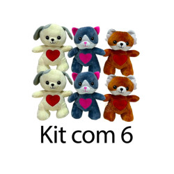 Kit: 6 Animais Apaixonado