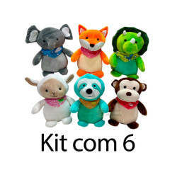 Kit: 6 Animais Com Laço