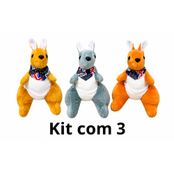 Kit com 3 Cangurus de...