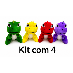 Kit com 4 Dinossauros de...