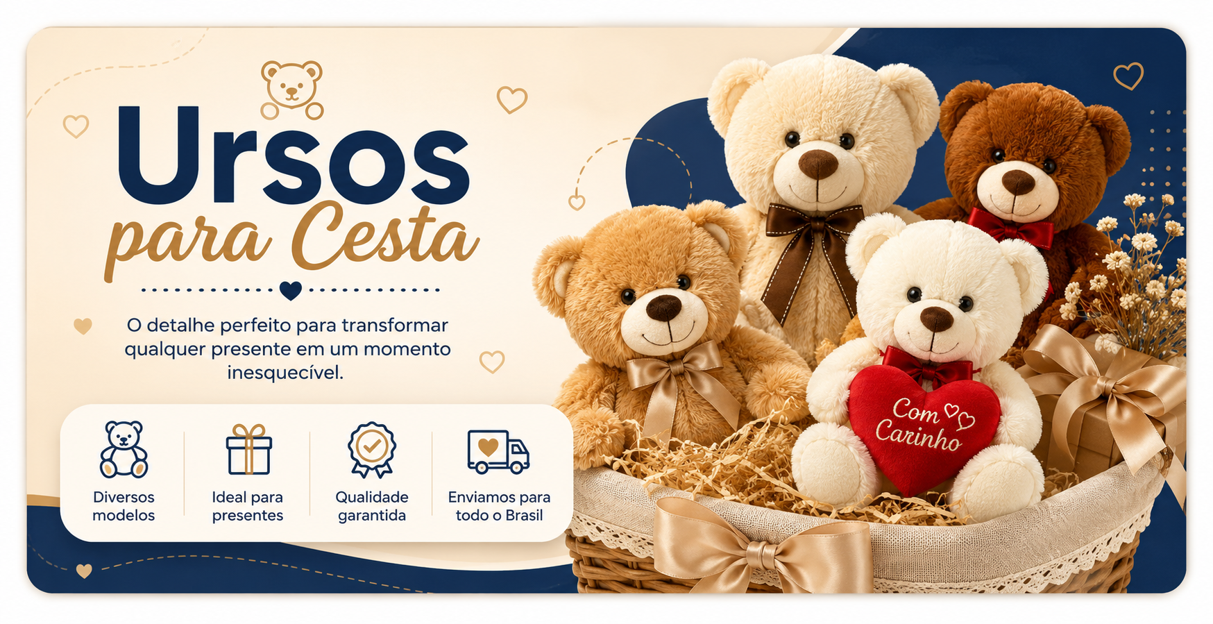 Ursos para cesta